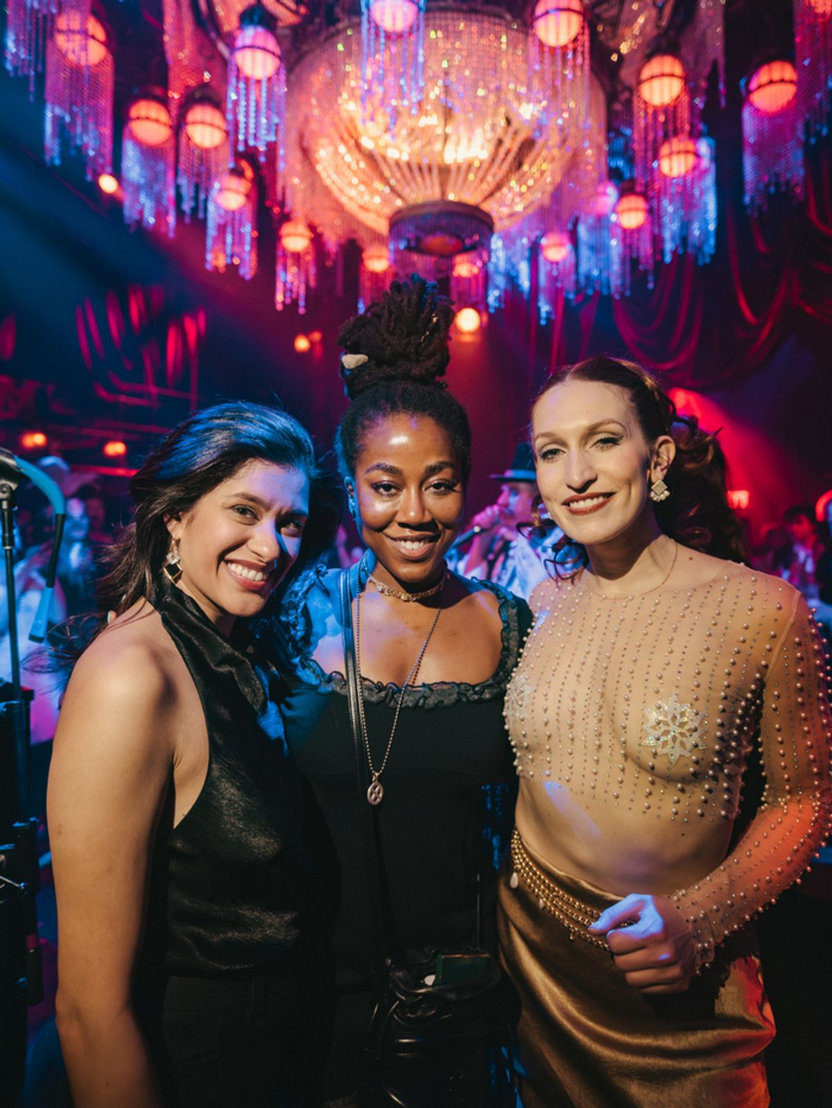 Francesca Mehrotra, Tomi Adeyemi, and Milena Comeau  at 