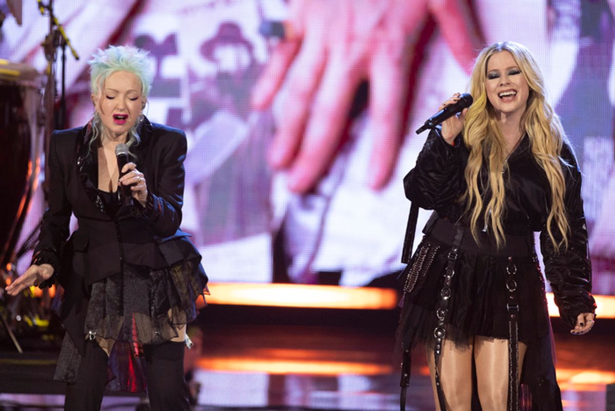 CYNDI LAUPER, AVRIL LAVIGNE
 at 