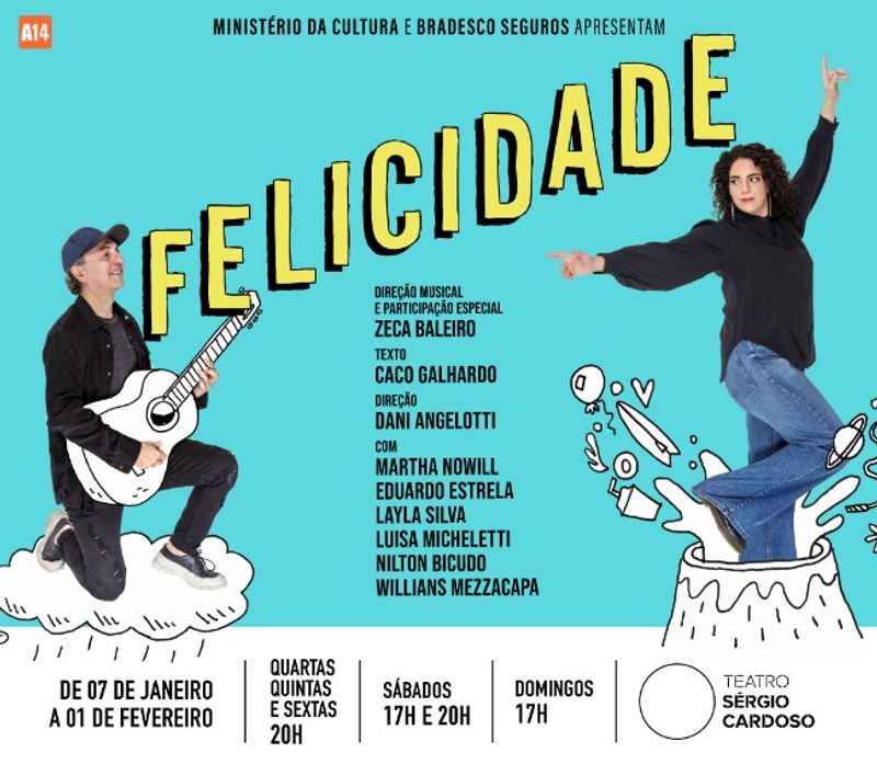 Happiness Takes the Stage: Starring Zeca Baleiro Musical FELICIDADE Opens in São Paulo Image