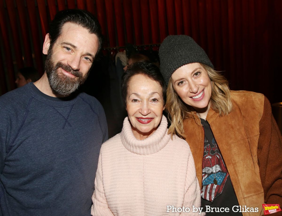 Colin Donnell, Lynn Ahrens and Caissie Levy at 