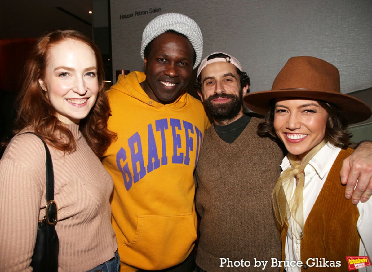 Ellie Fishman, Joshua Henry, Brandon Uranowitz and Morgan Marcell at 