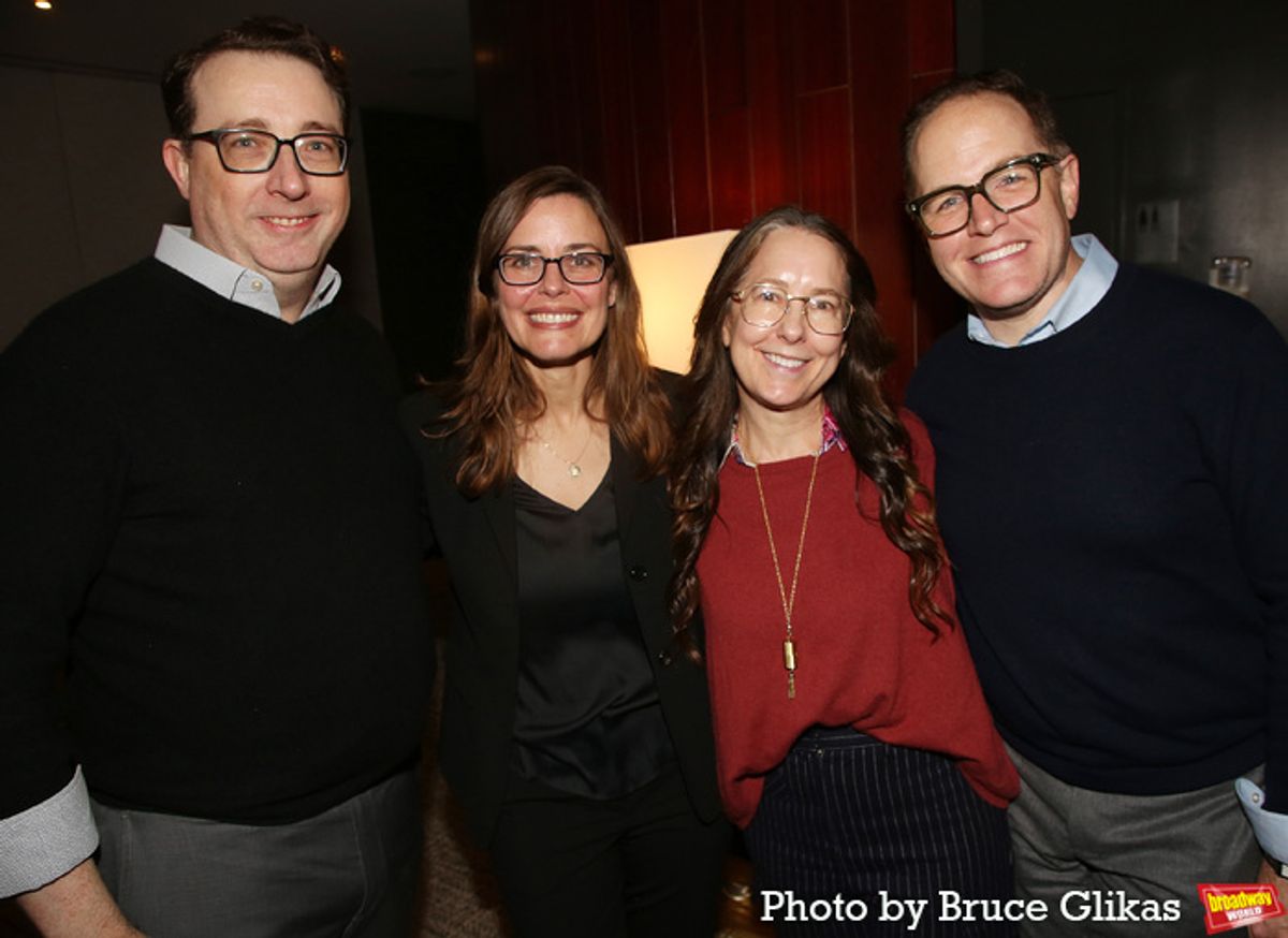 Concord Theatricals Record Producer Sean Patrick Flahaven, LCT Artistic Director/Director Lear deBessonet, LCT Producer Nicole Kastrinos and LCT Chief Marketing Officer Robert Jones at 