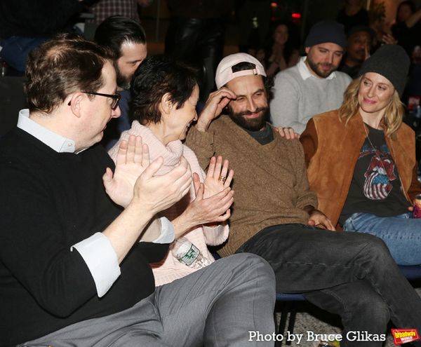 Concord Theatricals Record Producer Sean Patrick Flahaven, Lynn Ahrens, Brandon Urano Photo