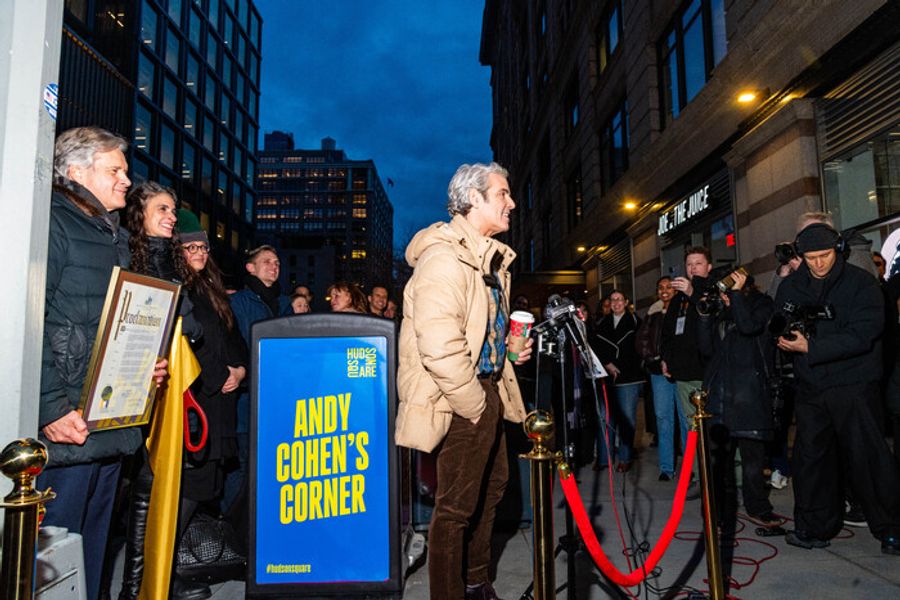 Photos: Andy Cohen Honored with ‘Andy Cohen’s Corner’ Dedication in Hudson Square Image