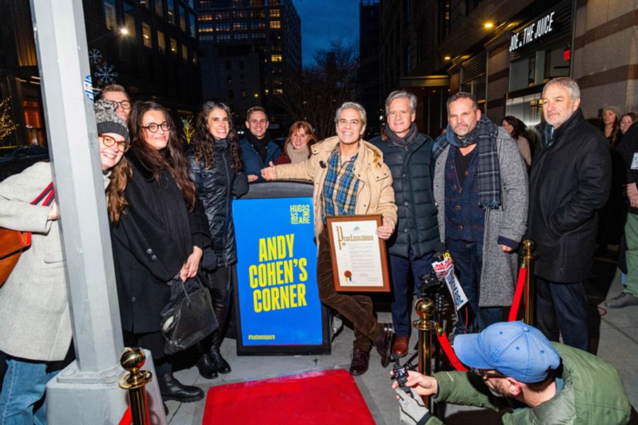 Photos: Andy Cohen Honored with ‘Andy Cohen’s Corner’ Dedication in Hudson Square Image