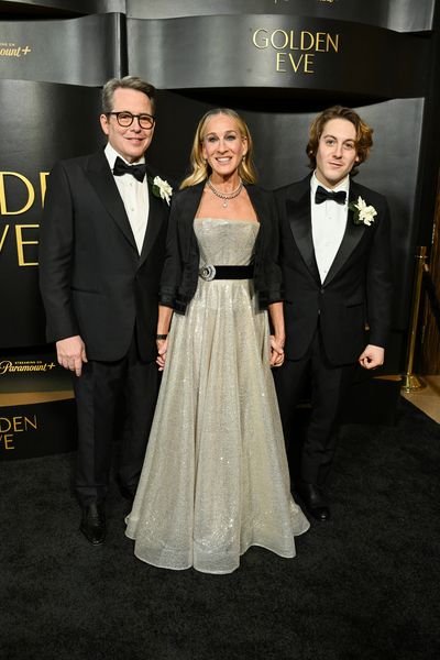Matthew Broderick, Sarah Jessica Parker and James Wilkie Broderick at Golden Eve: The Photo