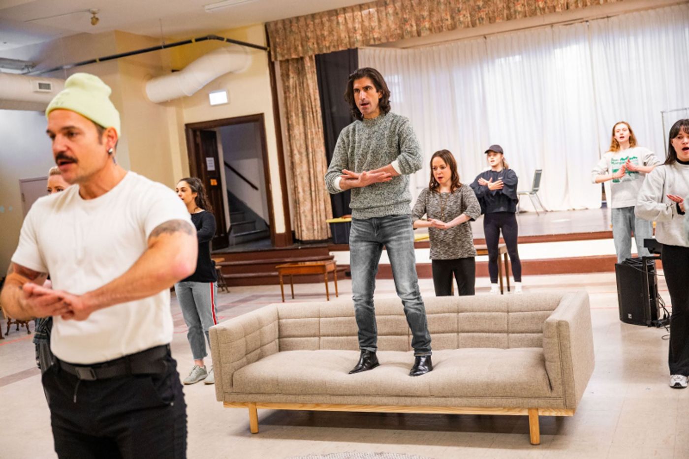 Photo of the cast of Company by Dahlia Katz