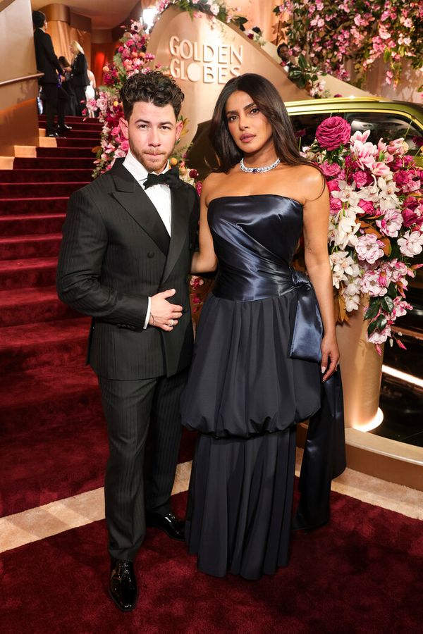 Joe Jonas and Priyanka Chopra Jonas at the 83RD ANNUAL GOLDEN GLOBES®, airing live f Photo