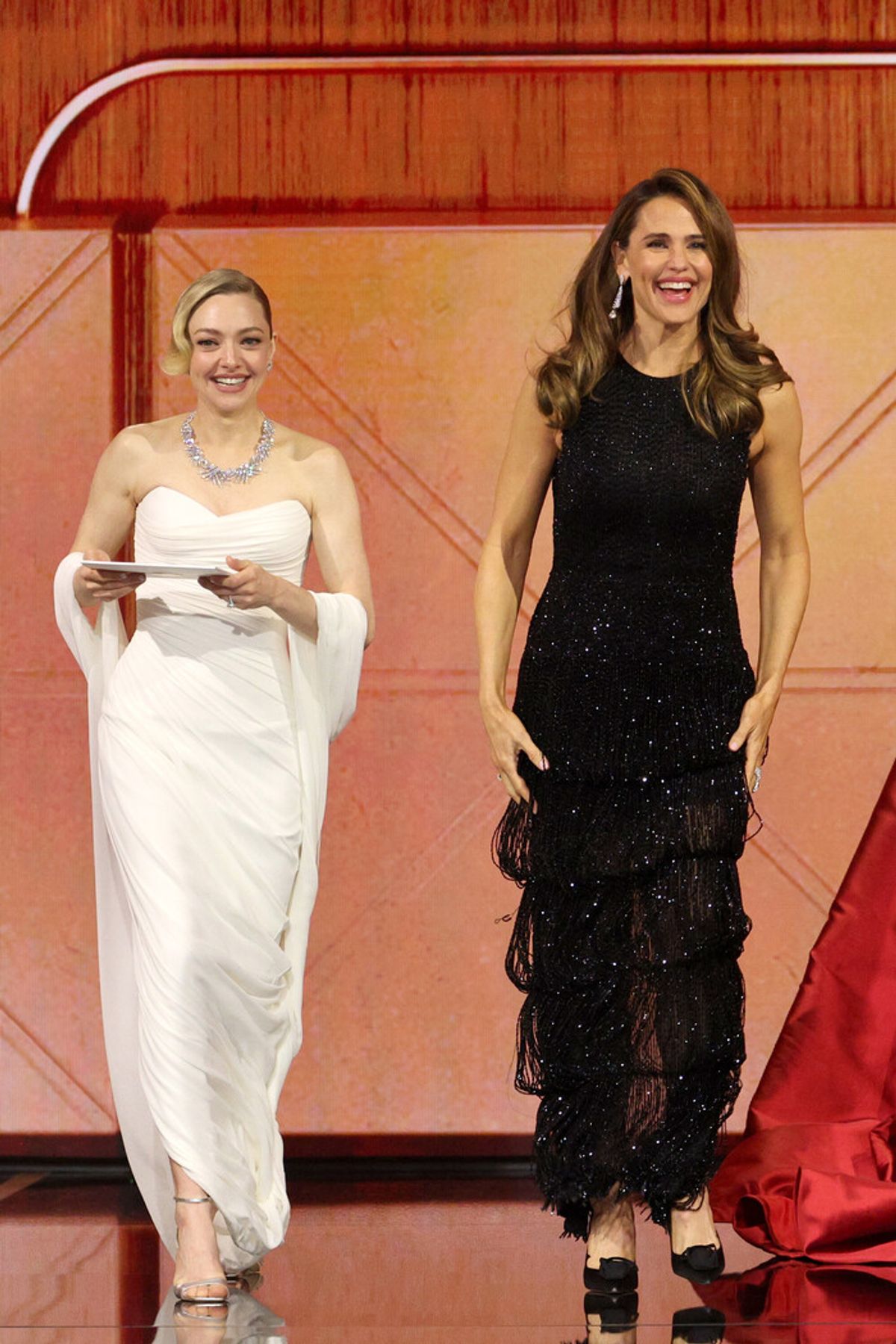 Amanda Seyfried and Jennifer Garner at 