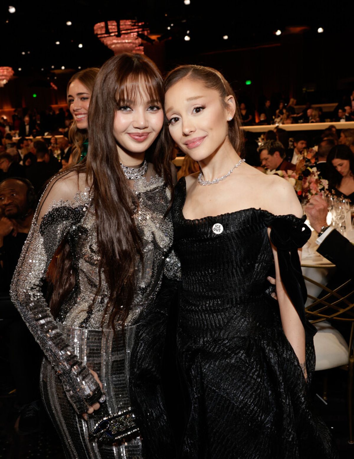 Lisa and Ariana Grande  at 