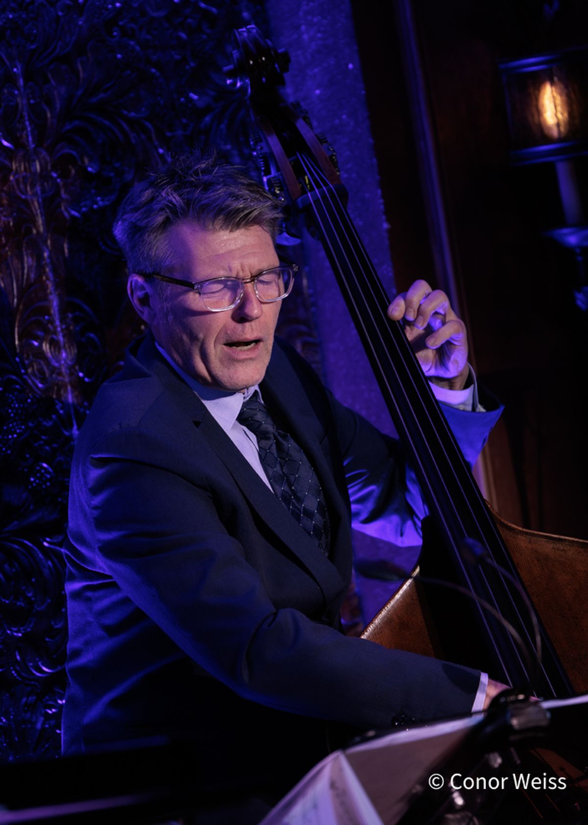 Martin Wind on bass. Photo credit: Conor Weiss at 