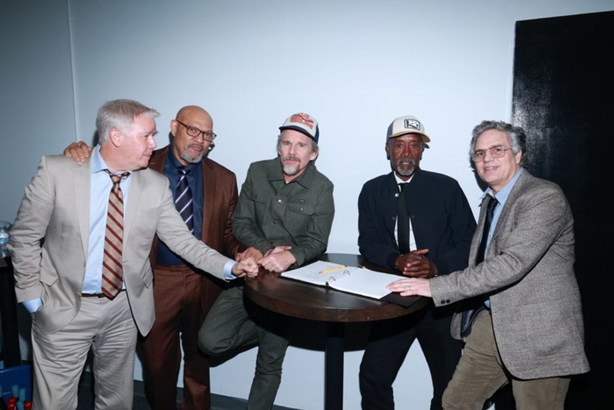 Spencer Garrett, Laurence Fishburne, Ethan Hawke, Don Cheadle and Mark Ruffalo at 