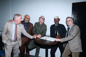 Spencer Garrett, Laurence Fishburne, Ethan Hawke, Don Cheadle and Mark Ruffalo Photo