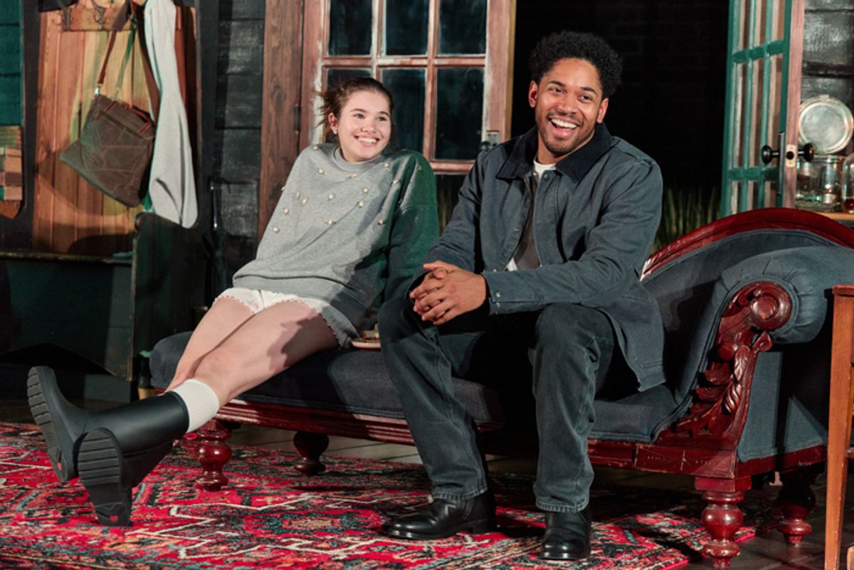 Anna Mirodin and Kelvin Harrison Jr. at 