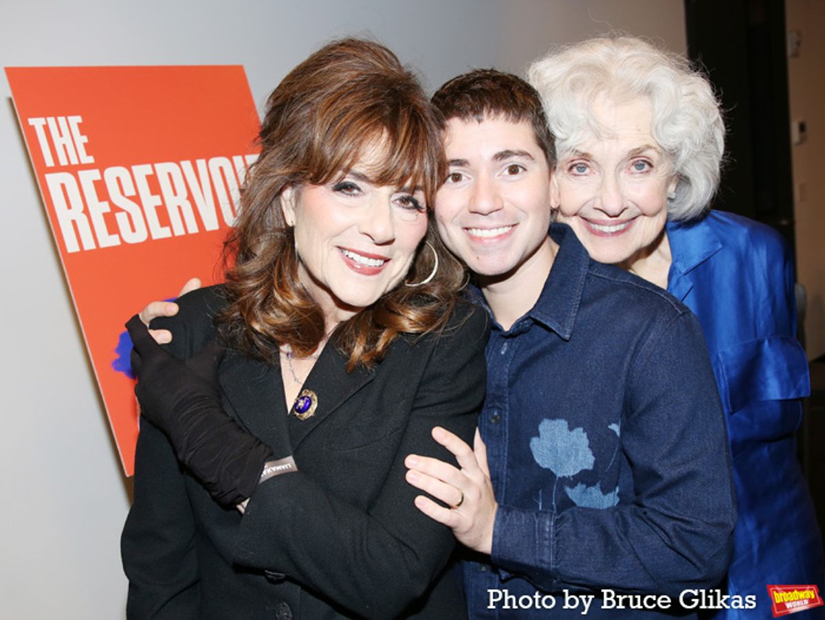 Caroline Aaron, Noah Galvin and Mary Beth Peil at 