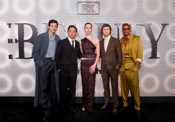 Ashton Kutcher, Anthony Ramos, Rebecca Hall, Evan Peters, and Jeremy Pope Photo