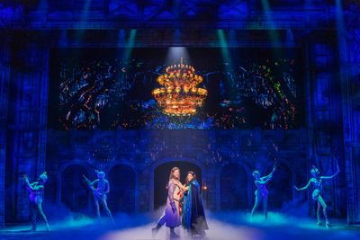 Leo Roberts, Amanda Robles, and Ensemble Photo