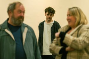 Mark Addy, Noah Mullins, Maggie Service  Photo