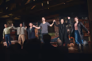 Dylan Baker, Kelvin Harrison Jr., Miriam Silverman, Hamish Linklater, Madeline Brewer Photo