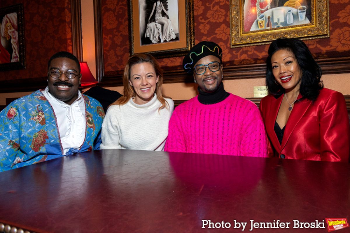 Kyle Taylor Parker, Kate Rockwell, J. Harrison Ghee, J. Elaine Marcos at 