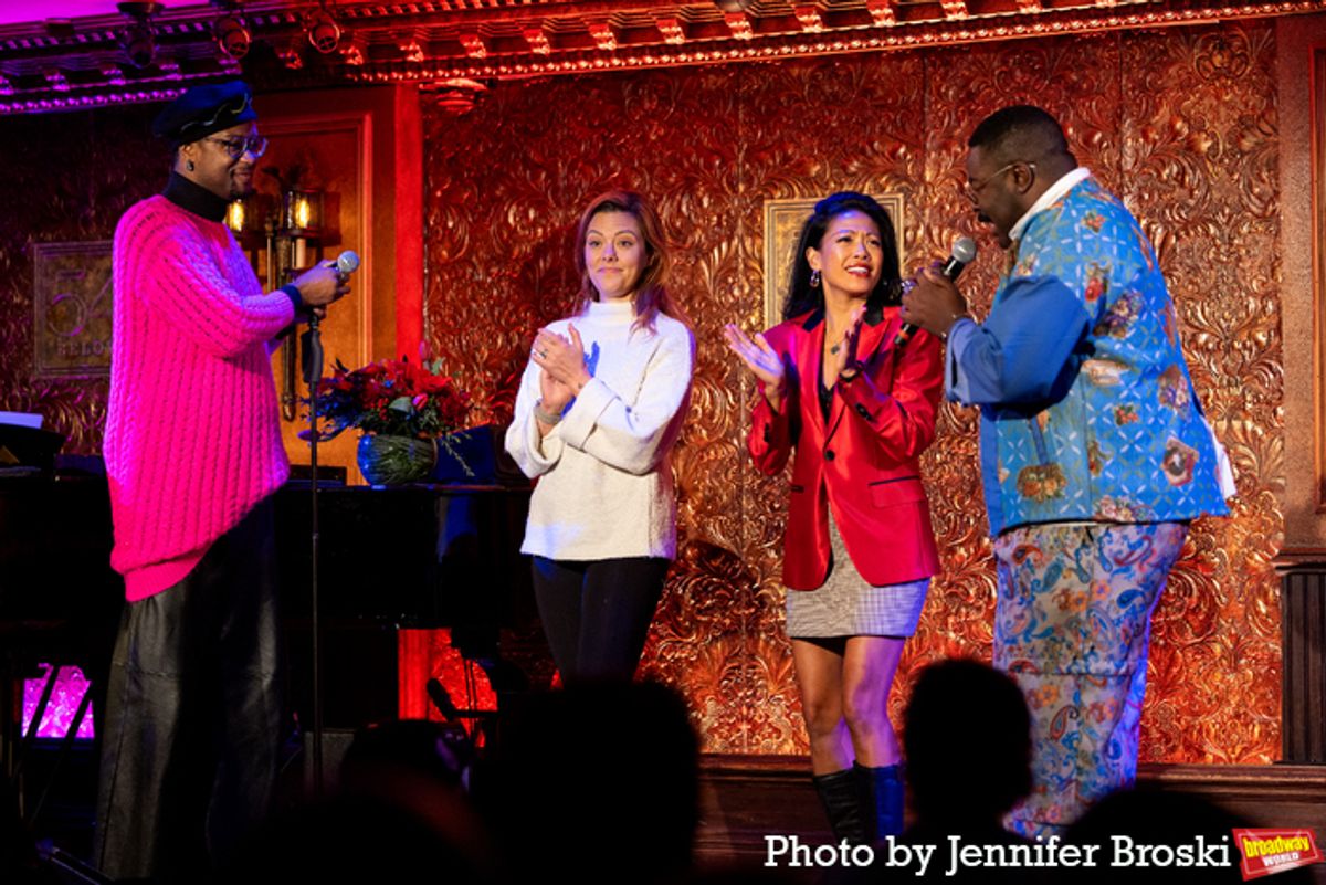 J. Harrison Ghee, Kate Rockwell, J. Elaine Marcos, Kyle Taylor Parker at 