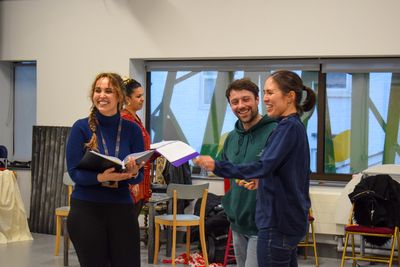 Nadia Wyn Abouayen, Andy Owens and Ria Perry Photo