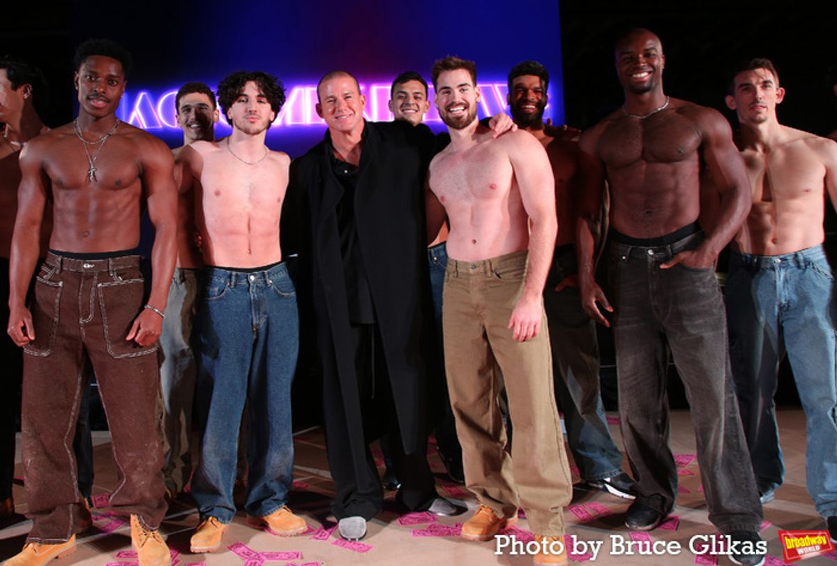 Channing Tatum and the cast of 'Magic Mike Live!'  at 