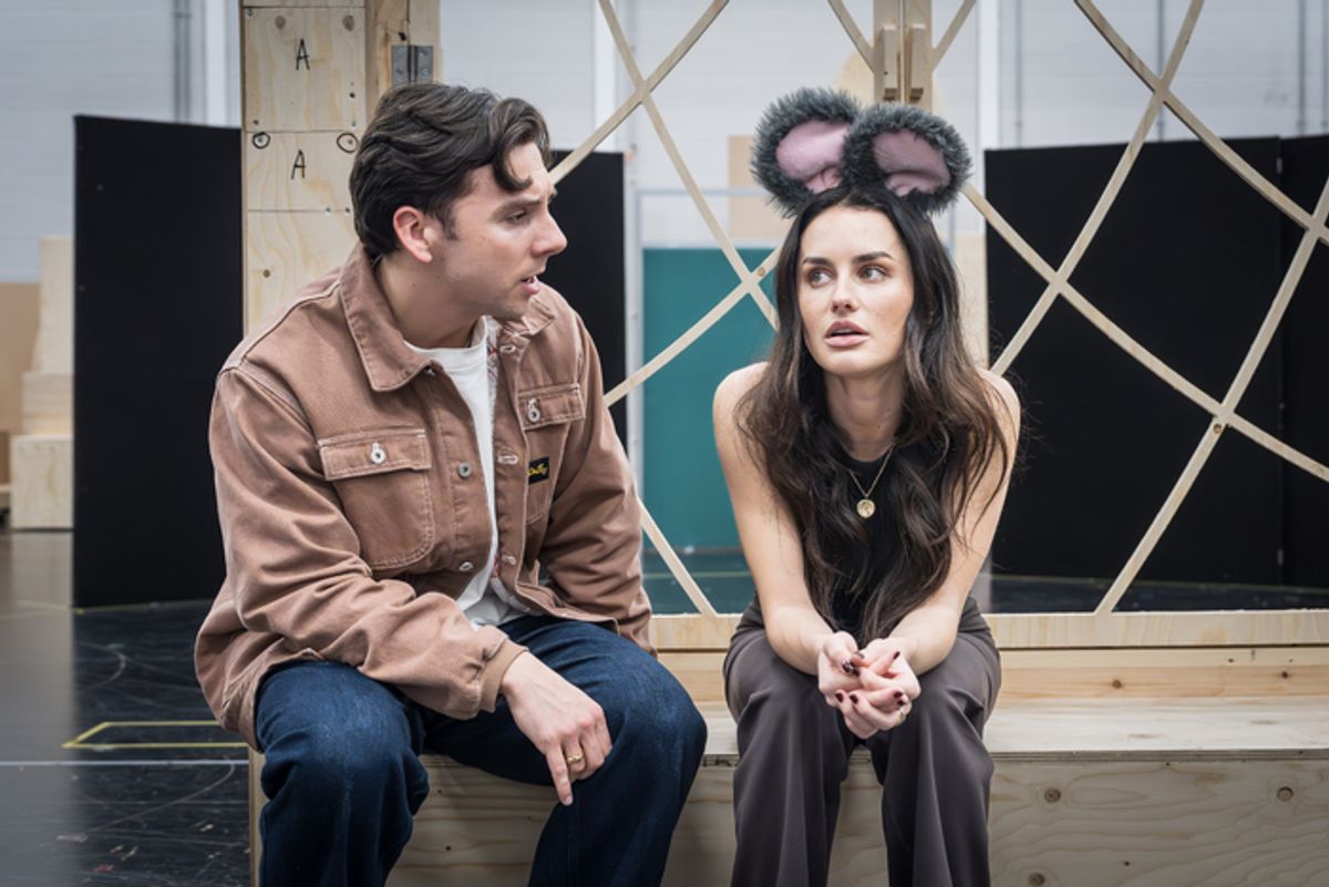 George Crawford and Amber Davies at 