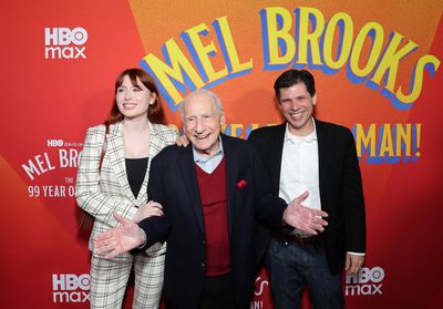 Samantha Brooks, Mel Brooks and Max Brooks  Photo
