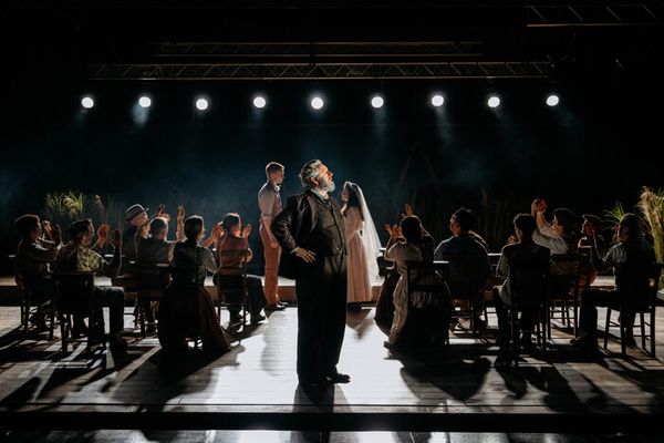Peter Devlin, Michael Sheen, Yasemin Ozdemir, and cast Photo