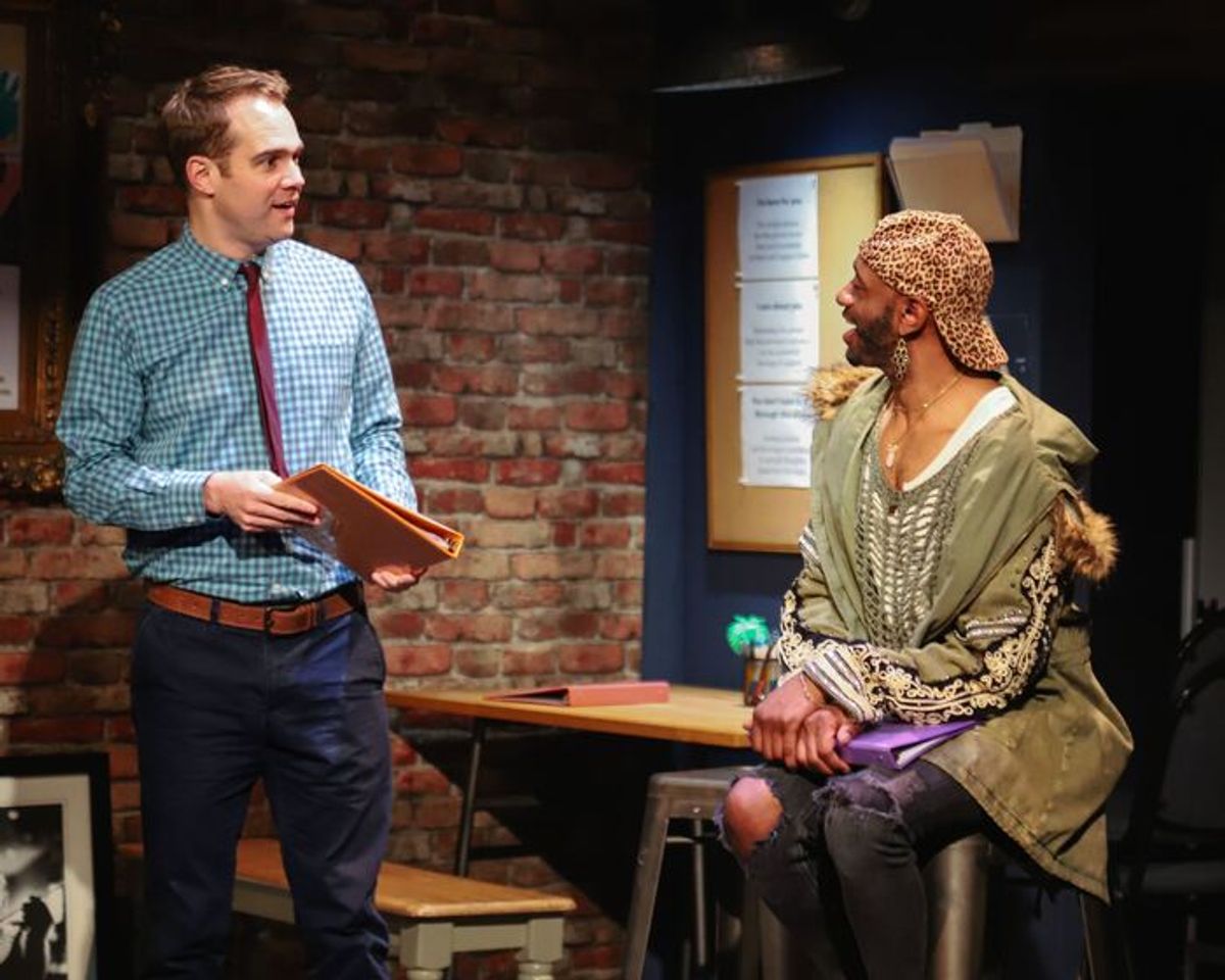 Tommy Dickie and Clifton J. Adams at 