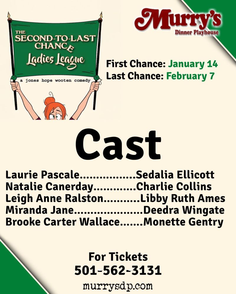 Review: THE SECOND TO LAST CHANCE LADIES LEAGUE at Murry's Dinner Playhouse in Little Rock Review: THE SECOND TO LAST CHANCE LADIES LEAGUE at Murry's Dinner Playhouse in Little Rock Image