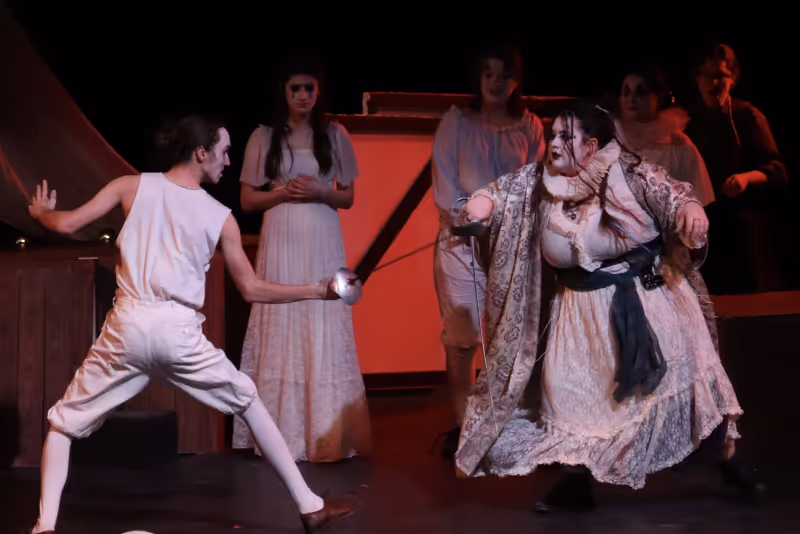 Cast of Rosencrantz and Guildenstern Are Dead. Photo: Megan Brooks