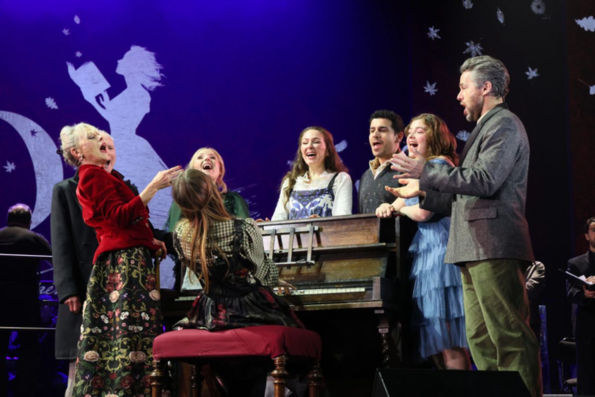 Tracie Bennett, Barry James, Kerry Ellis, Kelly Mathieson, Liam Tamne, Sophie Pollono, Julian Ovenden at 