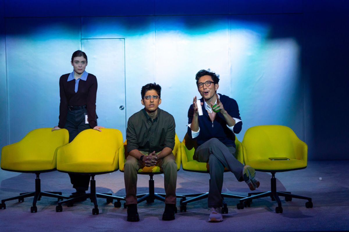 Sophia Lillis, Karan Brar, Justin H. Min at 