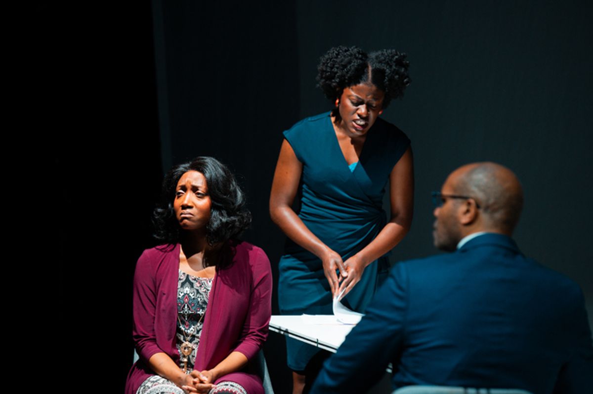 Shannon Dorsey, Eliana Rowe, Nathaniel Stampley at 