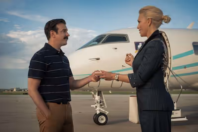Jason Sudeikis and Hannah Waddingham Photo