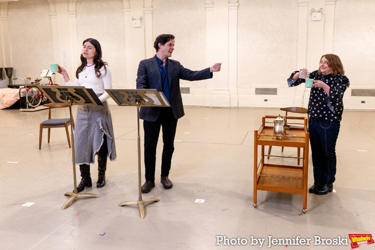 Phillipa Soo, Steven Pasquale, Rachel Dratch at 