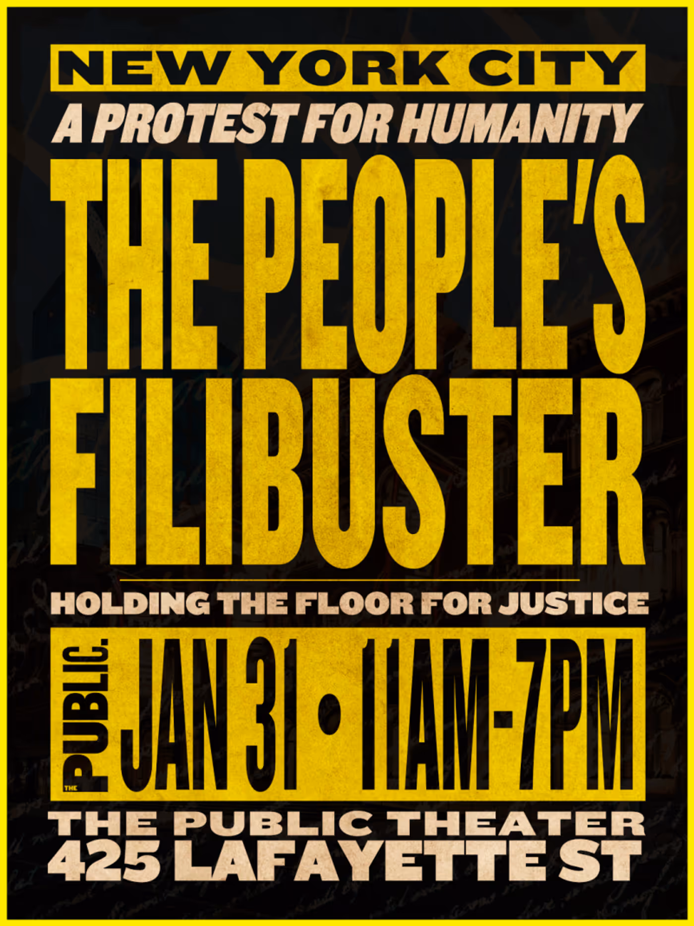 Lin-Manuel Miranda, John Leguizamo and More to Join The People's Filibuster Protest at The Public  Image