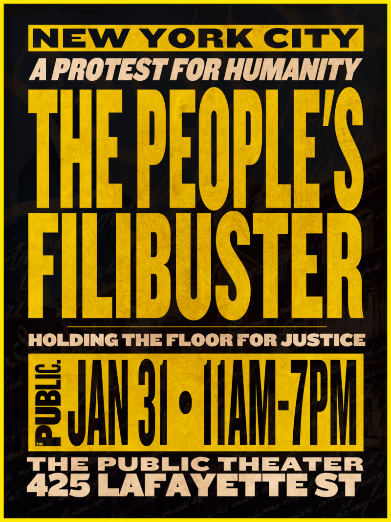 Lin-Manuel Miranda, John Leguizamo and More to Join The People's Filibuster Protest at The Public Image