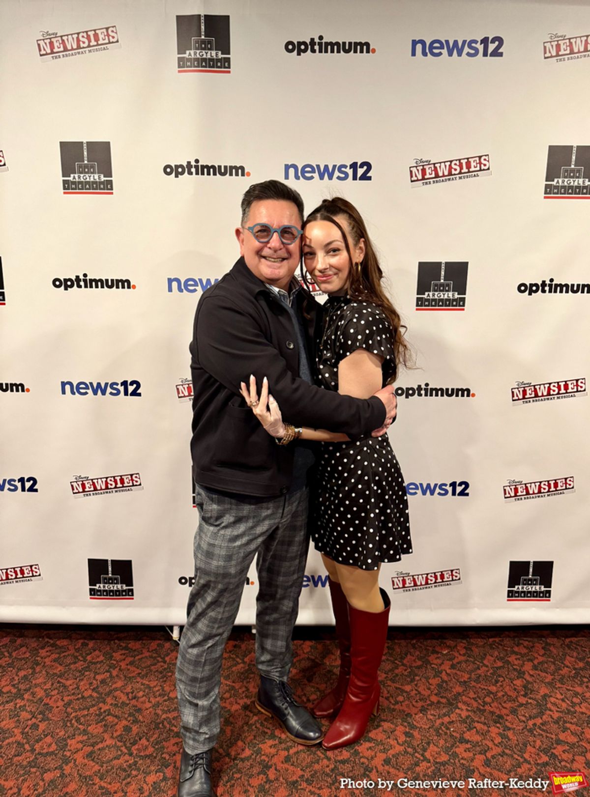 Evan Pappas and Kaz Flood (Company Manager) at 