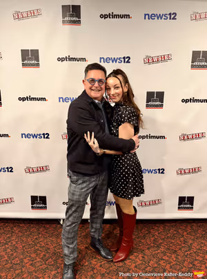 Evan Pappas and Kaz Flood (Company Manager) Photo