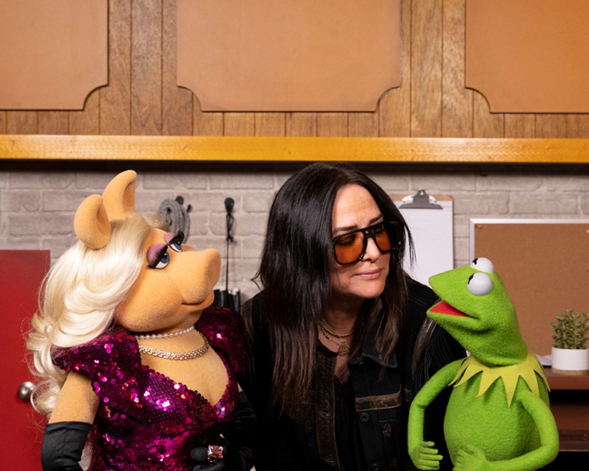 MISS PIGGY, PAMELA ADLON, KERMIT THE FROG at 