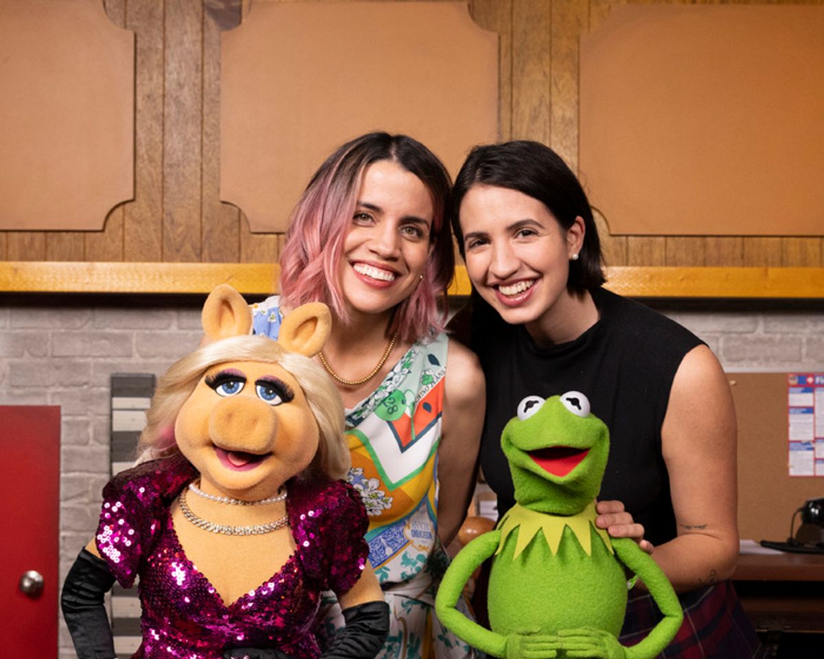 MISS PIGGY, NATALIE MORALES, KERMIT THE FROG at 