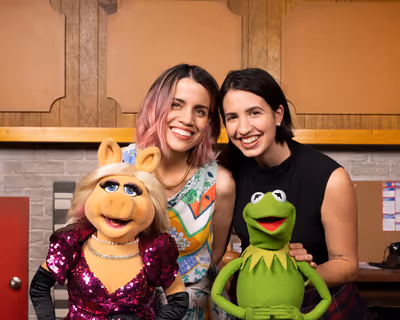 MISS PIGGY, NATALIE MORALES, KERMIT THE FROG Photo