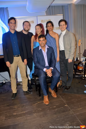 Phillip Christian Smith with Mohan Ritsema, Ryan Blihovde, Miriam Murlith, Vaibu Mohan and Greg Paladino @ BroadwayWorld Phillip Christian Smith with Mohan Ritsema, Ryan Blihovde, Miriam Murlith, Vaibu Moha Photo