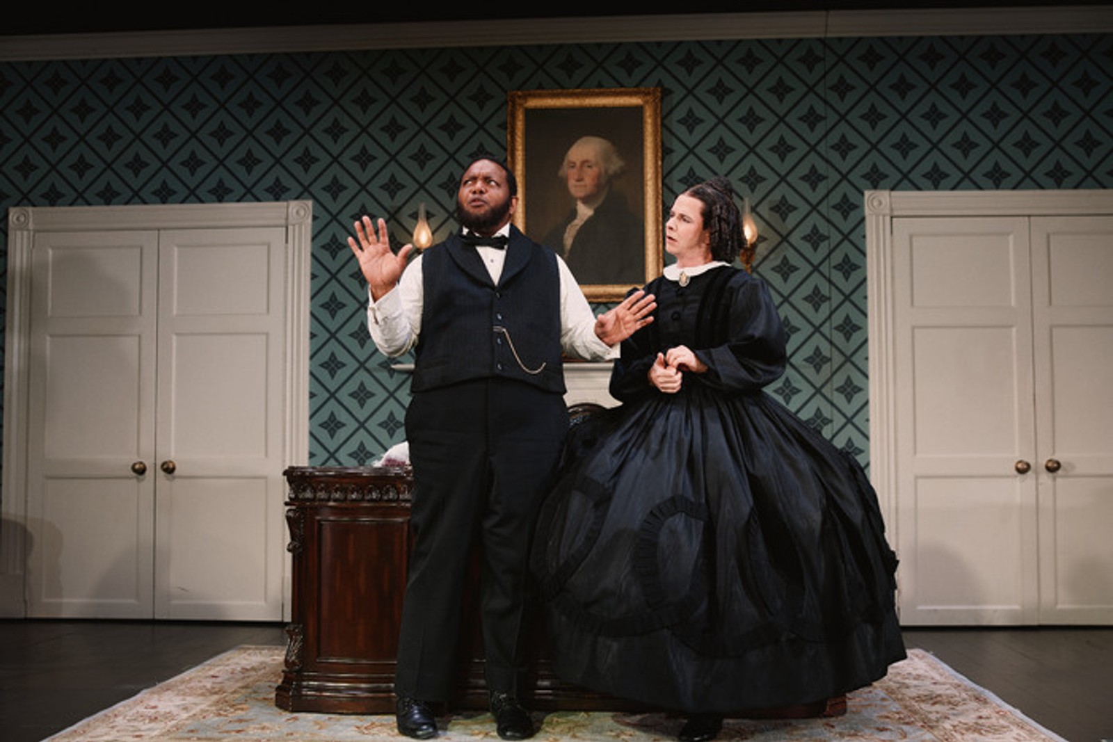 Photos: John Cameron Mitchell and Simu Liu in OH, MARY! on Broadway — photo 1 of 7