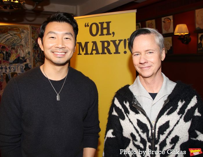 Photos: OH, MARY! Stars John Cameron Mitchell & Simu Liu Meet the Press — photo 1 of 12