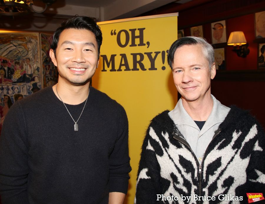 Photos: OH, MARY! Stars John Cameron Mitchell & Simu Liu Meet the Press  Image