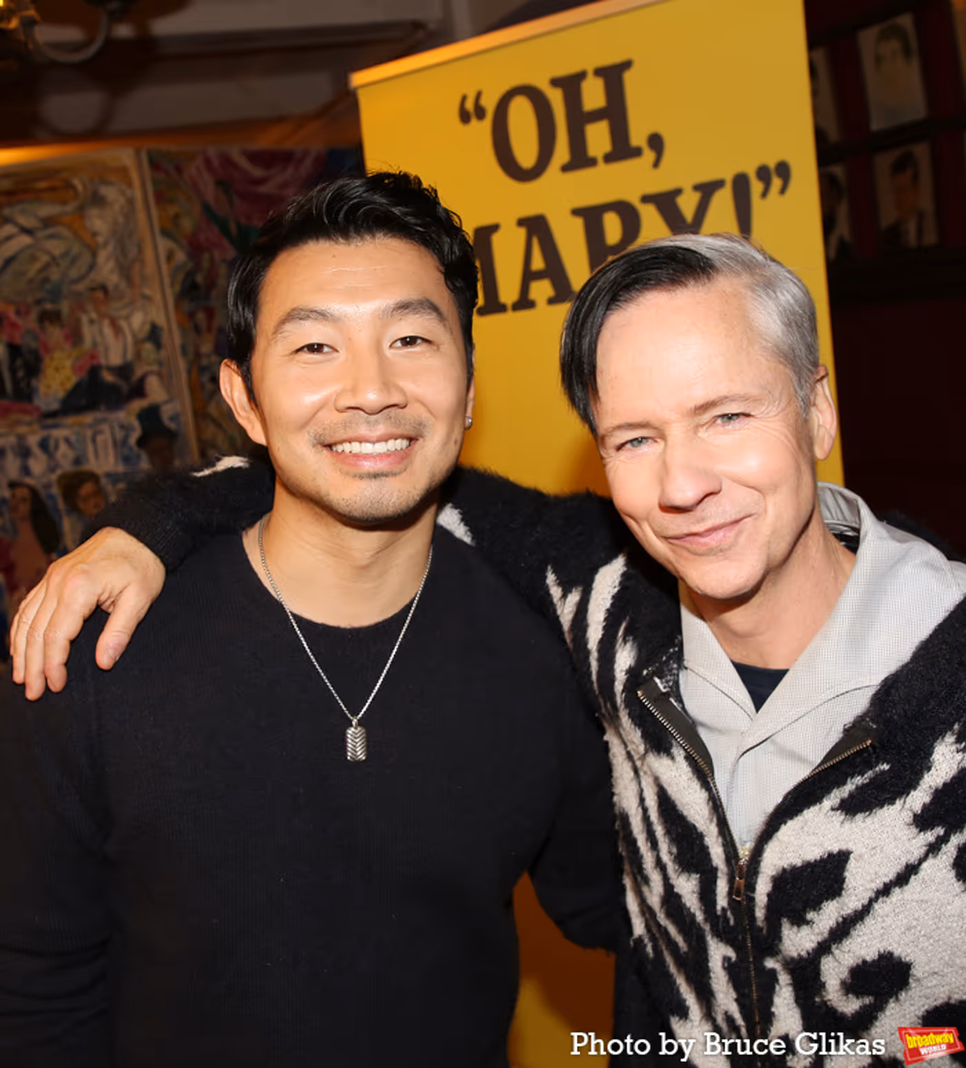Photos: OH, MARY! Stars John Cameron Mitchell & Simu Liu Meet the Press  Image